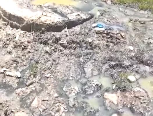 An open sewer in Bomet town