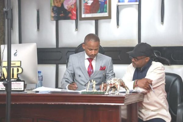 Embakasi East MP Babu Owino conducts a live online Mathematics revision session for KCSE 2025 candidates attracting over one million views within an hour on Facebook