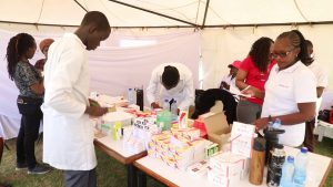 Gatundu residents benefit with the free medical camp organized by Mama Ngina University College