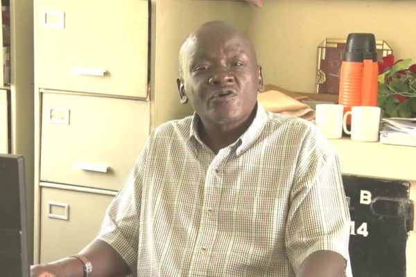 Peter Oluasi Oremo Principal Technical Instructor at Kakamega Vocational Rehabilitation Centre during an interview in his office