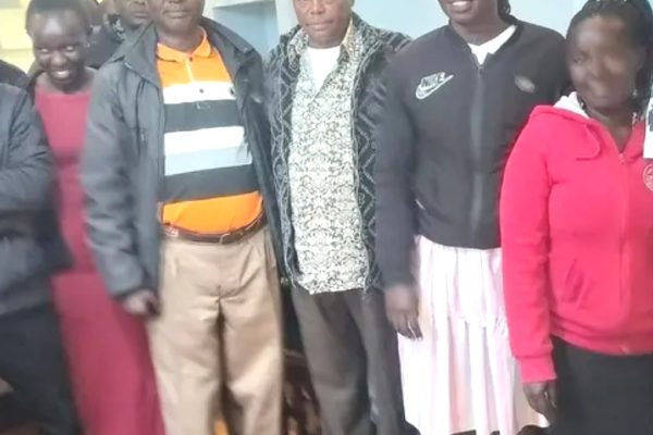 Samwel Moroto with Samwel Micha at Kakrut Bendera Village