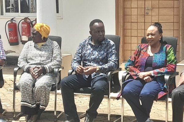 Senate committee for Education with Trans Nzoia Governor George Natembeya centre