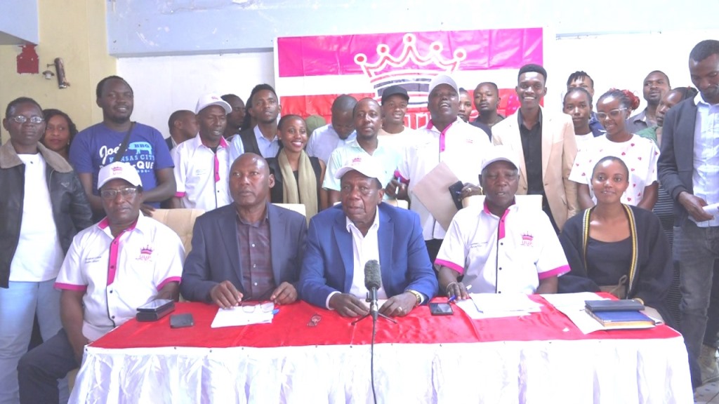 Universal Unity Party UUP officials and youths during a press conference after their meeting on Wednesday 1