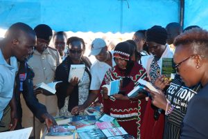 How parents are fighting illiteracy to support CBC learners 2 Westlands Constituency DCC Moses Gicheru and other residents during Nairobi County International Literacy Day celebrations held in Kangemi Ward.Photo by Obegi Malack