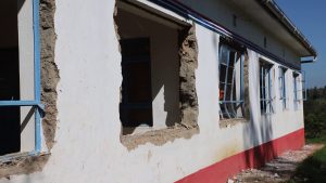 A section of the newly built ECDE center that was demolished at St Francis Primary school in Gatundu North