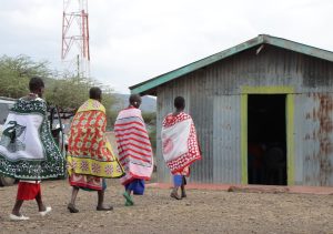 Kajiado women heading to a training on parental engagement campaign focused on nurturing problem solving skills. Photo Obegi Malack 1