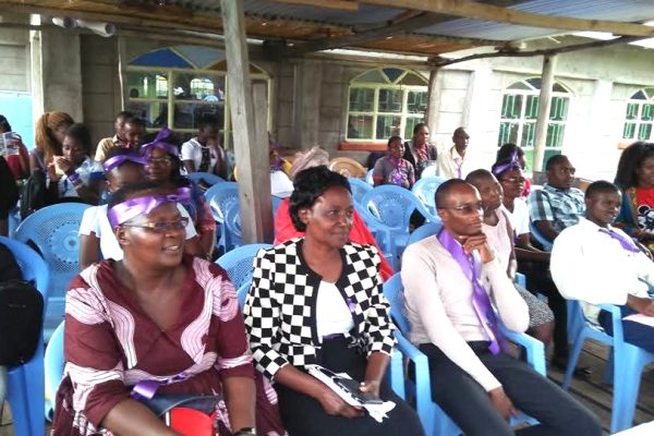 Kisii County public Health Workers yesterday in a briefing session on the state of HiV Aids in the area.