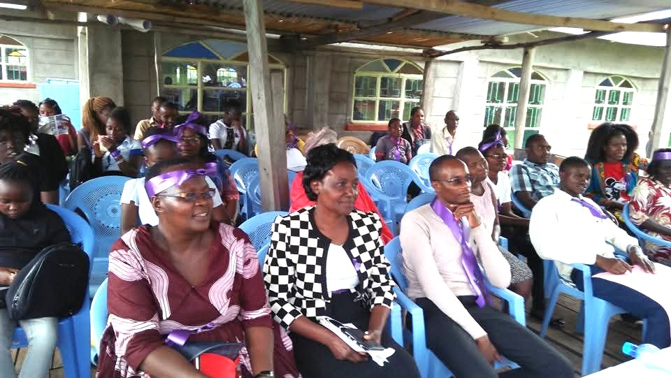 Kisii County public Health Workers yesterday in a briefing session on the state of HiV Aids in the area.