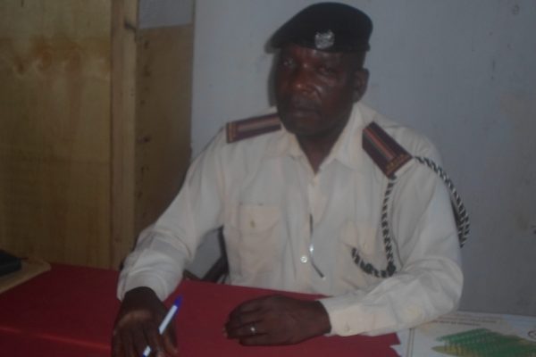 Mr. Alfrade Safari Deri sineor chief in Ganze subcounty in Kilifi county spearking to Education News in his office at Kangamboni Village resently