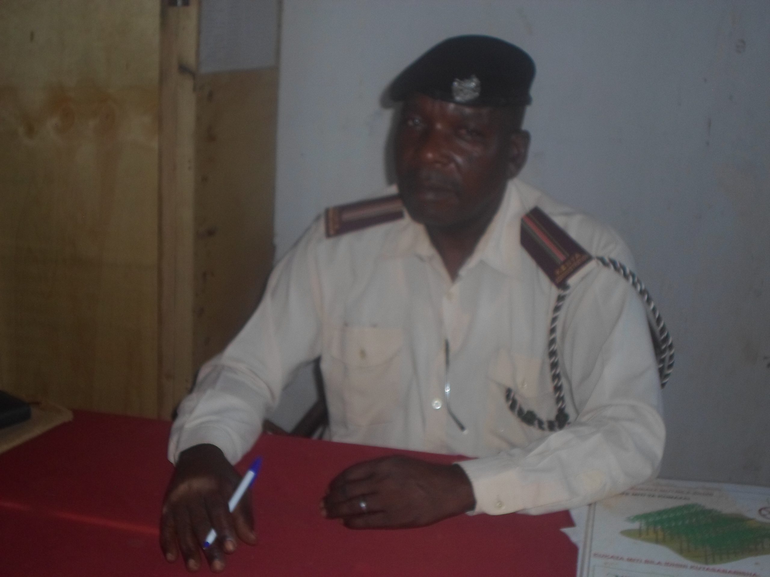 Mr. Alfrade Safari Deri sineor chief in Ganze subcounty in Kilifi county spearking to Education News in his office at Kangamboni Village resently