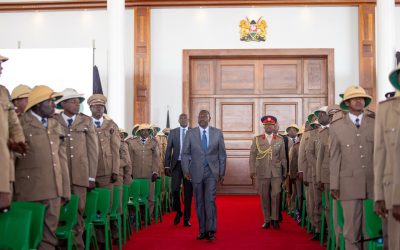 Jukwaa la Usalama ceremony at State House (Nairobi) with Chiefs from all over Kenya present.