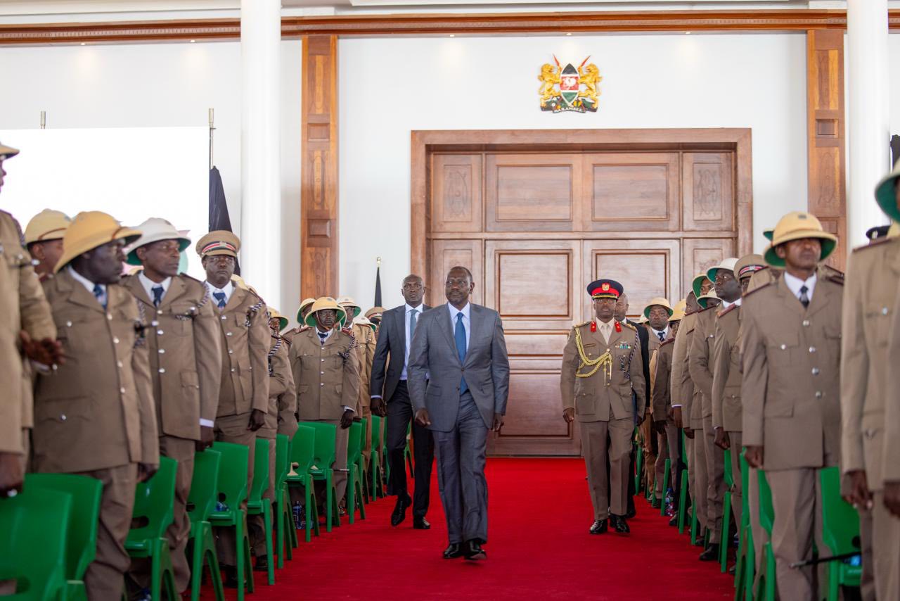 Jukwaa la Usalama ceremony at State House (Nairobi) with Chiefs from all over Kenya present.