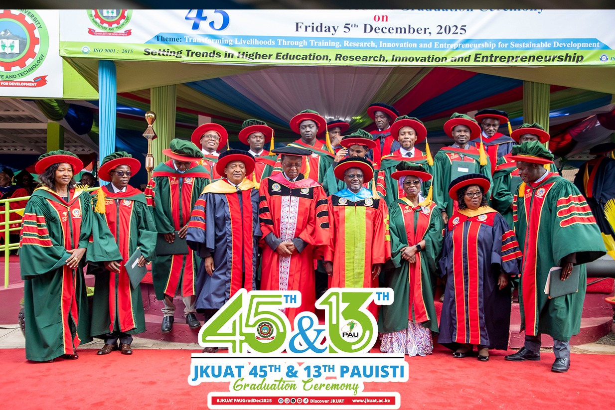 JKUAT, PAUSTI mark historic joint graduation ceremony 2 595832024 1290761729745898 2175854357609966217 n