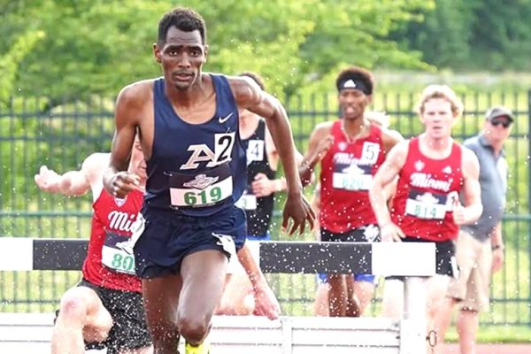 Bismark Kipchirchir in action