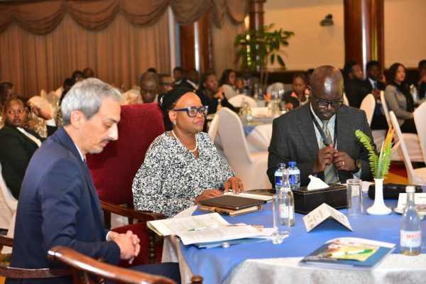 CJ Martha Koome Prof. Collins Odote Chair CLE and Francesco Checchi l of UNODC during Conference on the Future of Legal Education