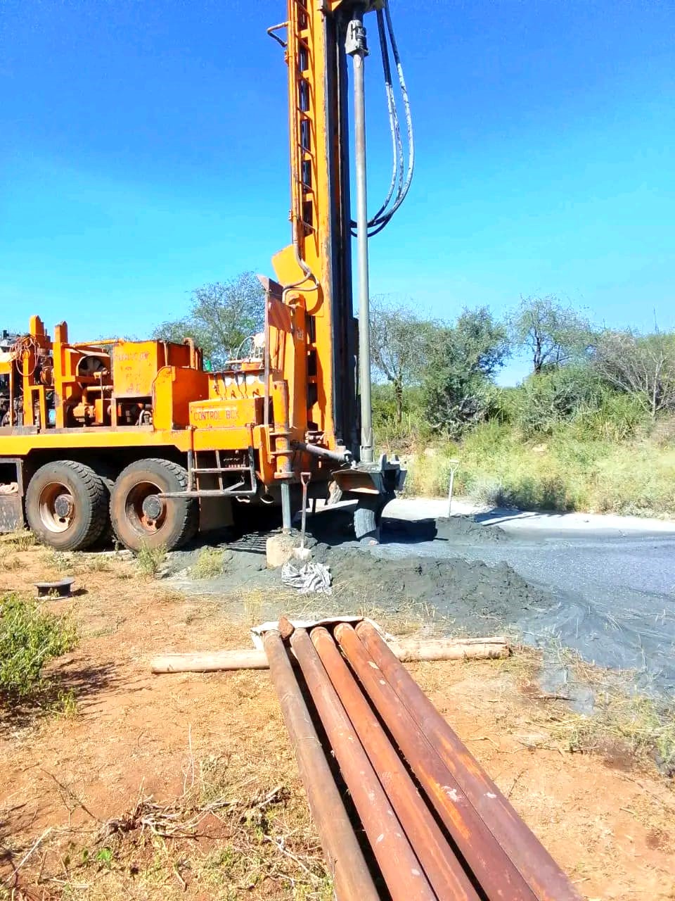 Relief for thirsty West Pokot families as MP launches lifeline borehole in remote village 3 Drilling of water at Tipet