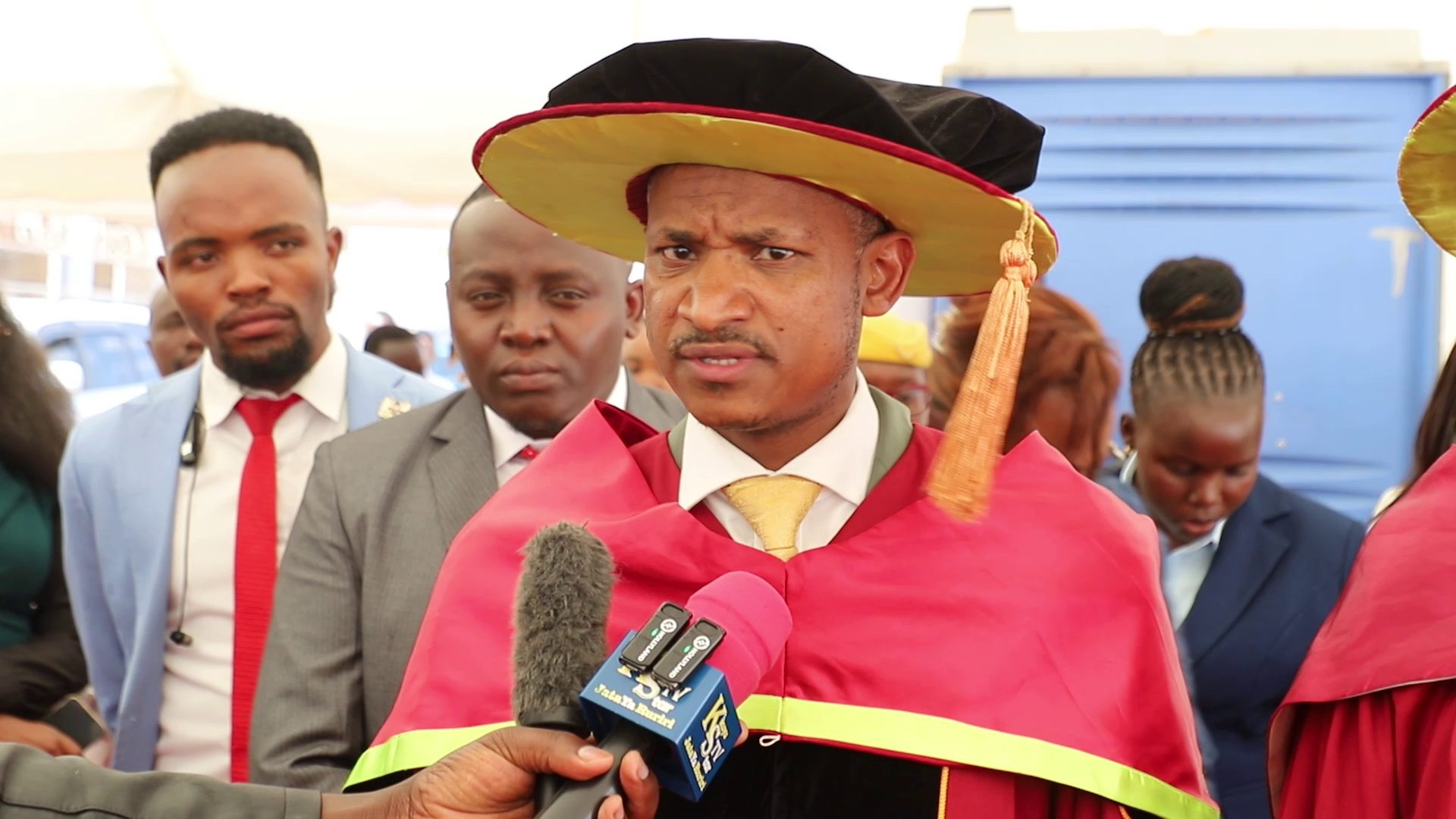 Stakeholders urge Govt to support technical training to address youth unemployment 2 Embakasi East MP Babu Owino speaking at the sidelines of Milestone Institute graduation ceremony in Thika town