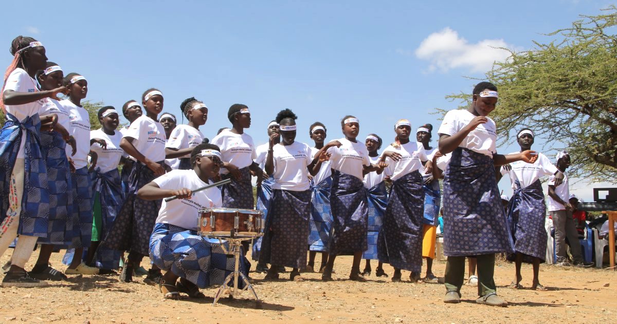 Girls rights activists in Laikipia County
