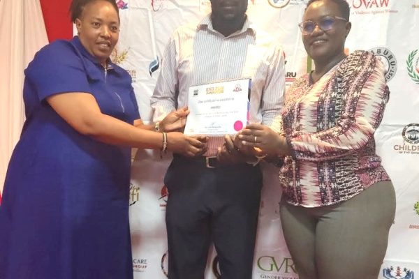 Maasai Mara University officials receive a Certificate of Recognition