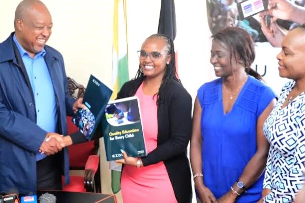 Nyamira ECDE teachers in a past function with Governor Amos Nyaribo