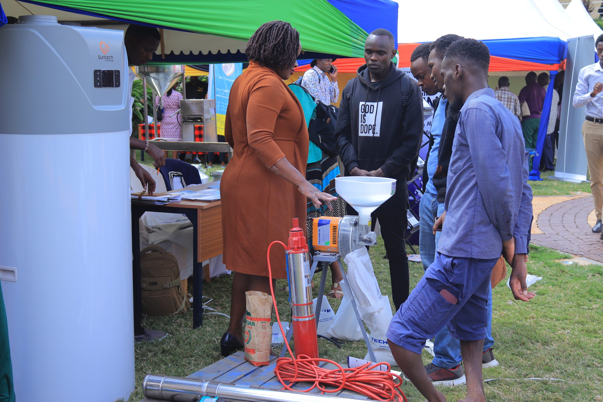 Participants of the Farmers Symposium get insights on modern farming equipment