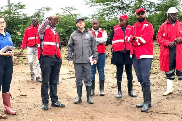Red Cross Society personnel. Victims of heavy rains in Ngorgoroi area refined