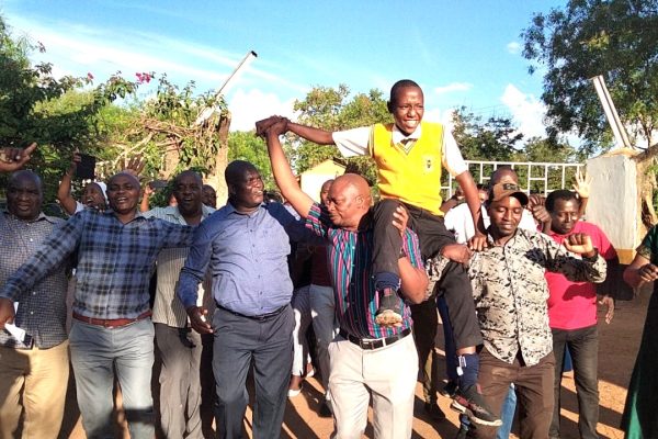 Teachers and learners at Vitale HGM celebrate a sterling performance in this years KJSEA results 1