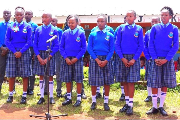 The students of The Royal Stars Academy in Bomet