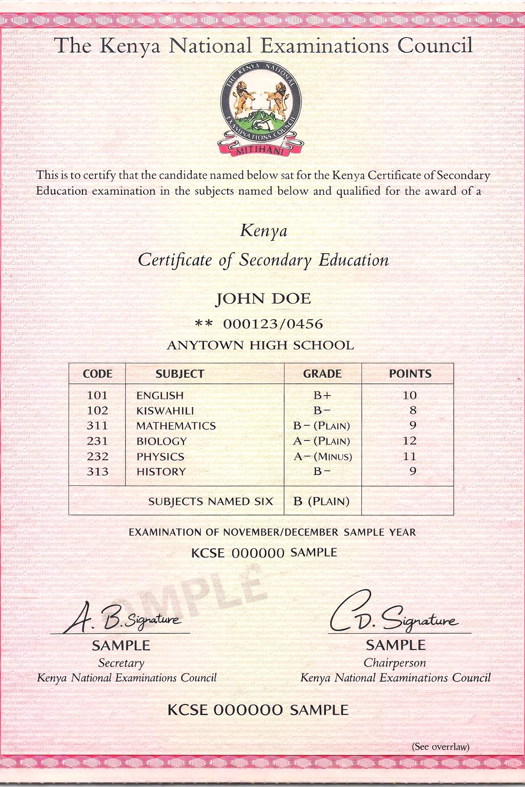 KNEC releases 2024 KCSE certificates, warns schools against withholding them 4 certificate