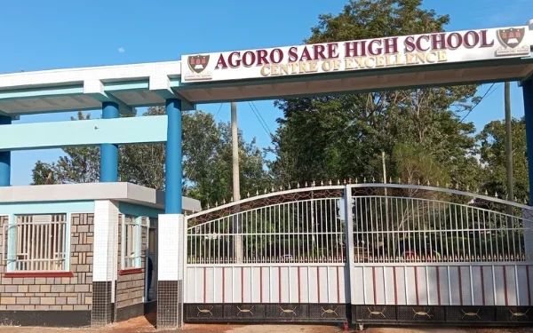 Agoro Sare High School gate. PHOTO Agoro Sare High School