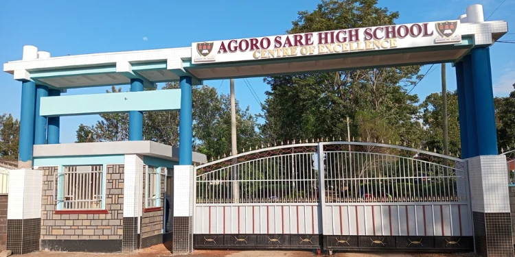Agoro Sare High School gate. PHOTO Agoro Sare High School