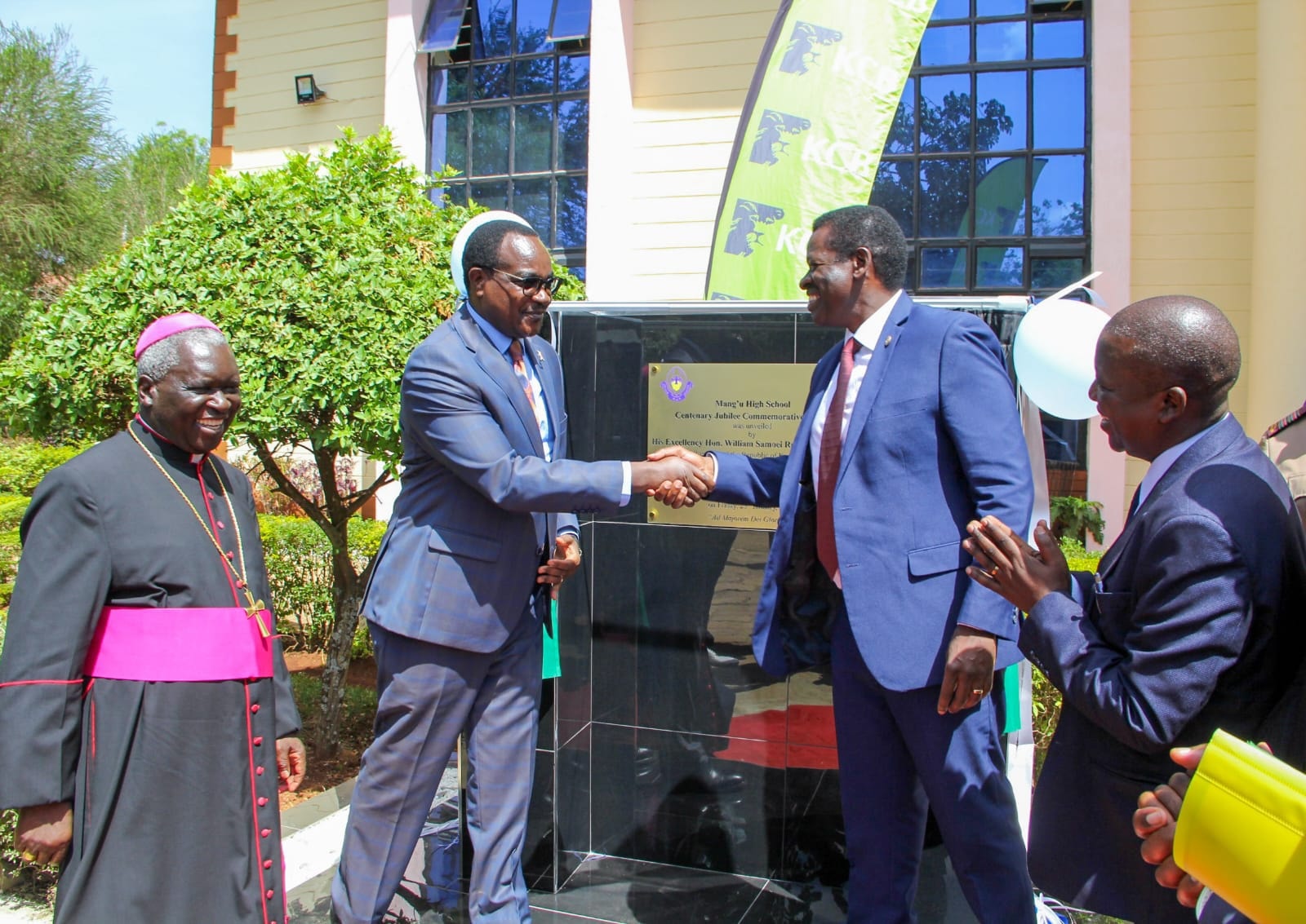 Education CS Julius Ogamba l during the Mangu High School Centenary celebrations