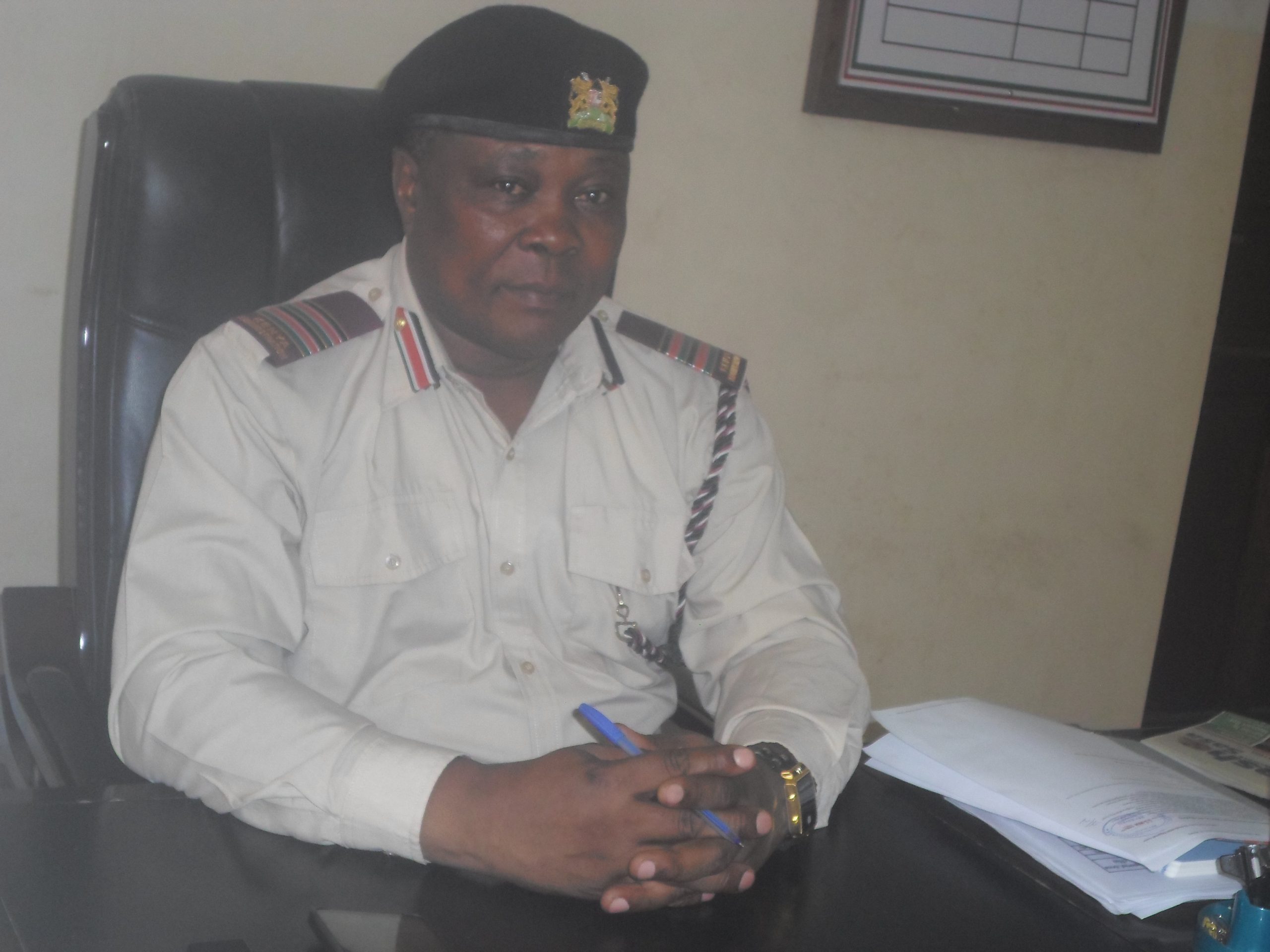 Mr. David Lusava Malindi deputy County commissioner speaking to Education News in his office in Malindi town resently