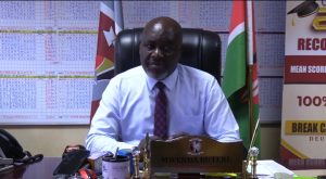 Mr. Mwenda Rutere Chief principle Meru School addressing the media 2