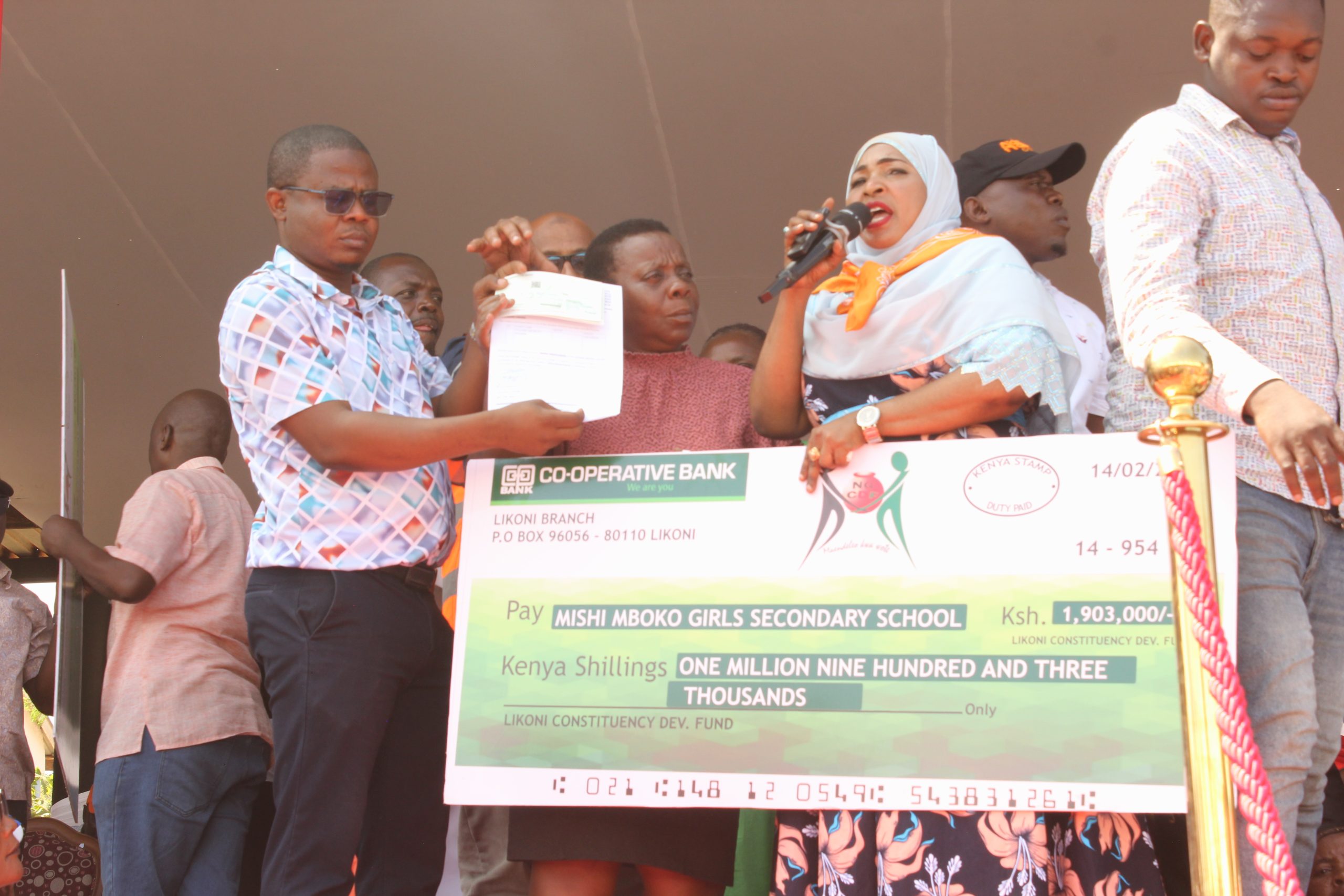 Likoni students benefit from Ksh75 Million bursary as MP Mishi calls out principals 2 Mishi Mboko