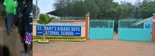 St Mary's Kibabii Boys students at night during the strike