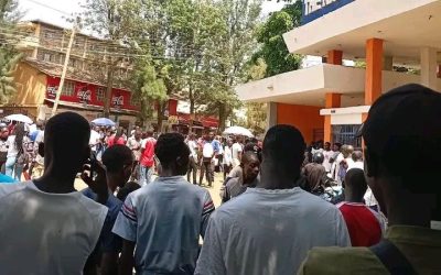 Kisumu Poly students protest