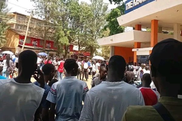 Kisumu Poly students protest