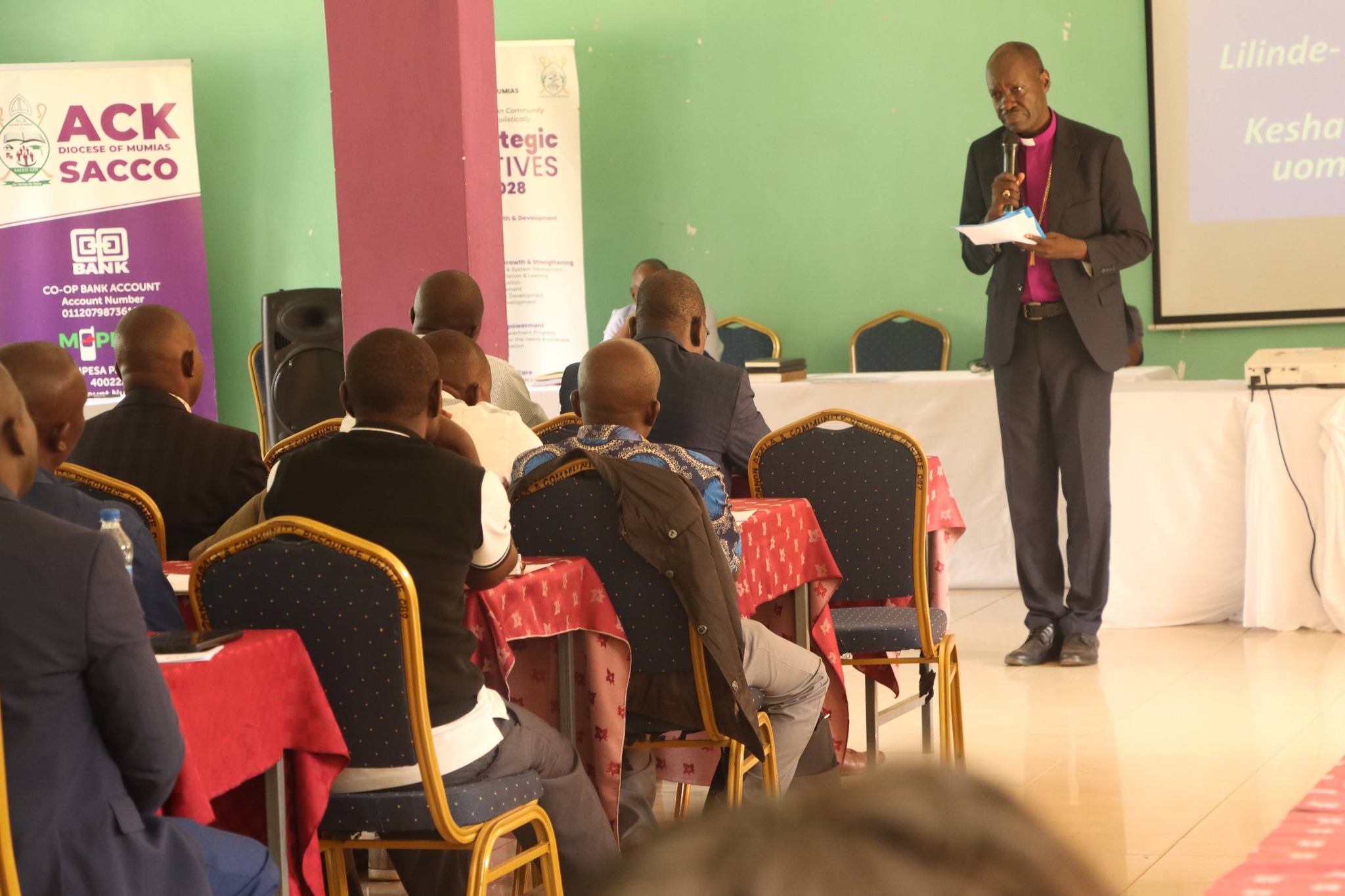 ACK Mumias Bishop addressing the school heads