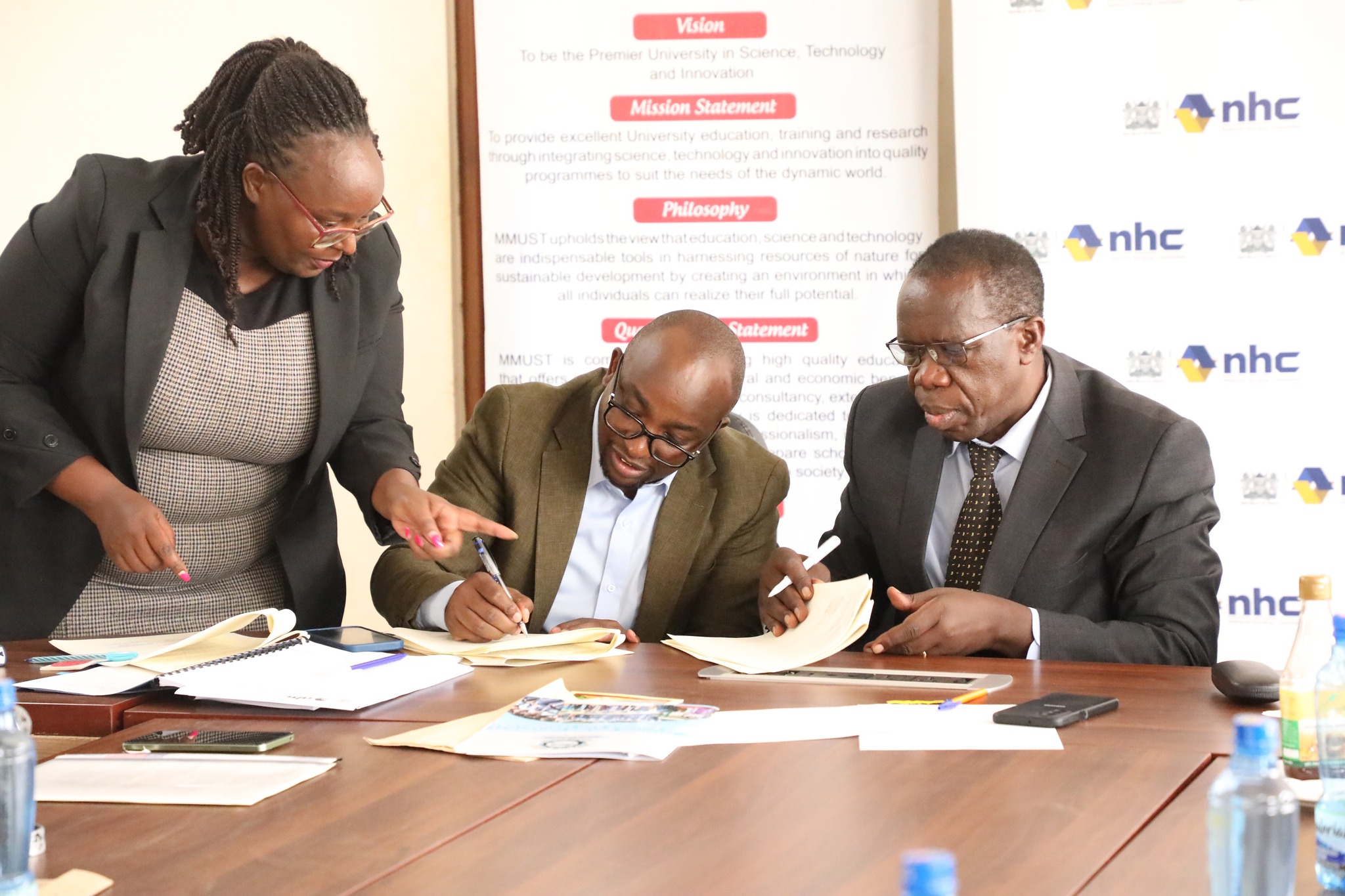 MMUST and NHC officials