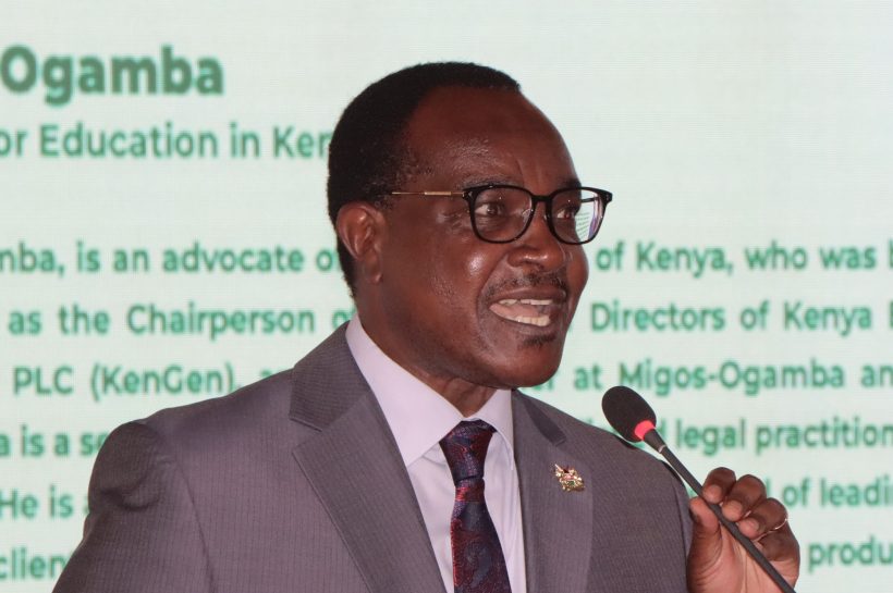 Education CS Julius Ogamba.