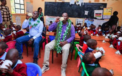 Governor Bii drinking Uji