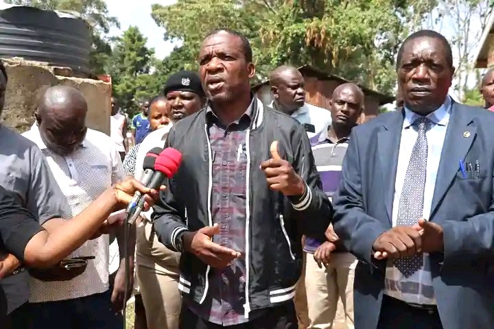 Malava principals demand urgent infrastructure boost to improve KCSE performance 2 Malava MP David Ndakwa and Shamberere Boys Senior School principal Laban Sikolia in a recent visit at the school