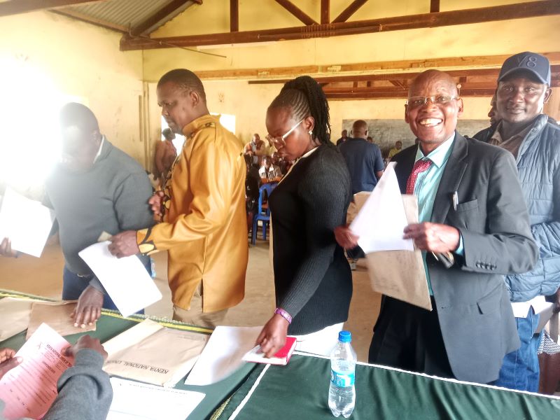 Martin Enriko Sembelo in a tie downfall as KNUT West Pokot Branch Executive Secretary