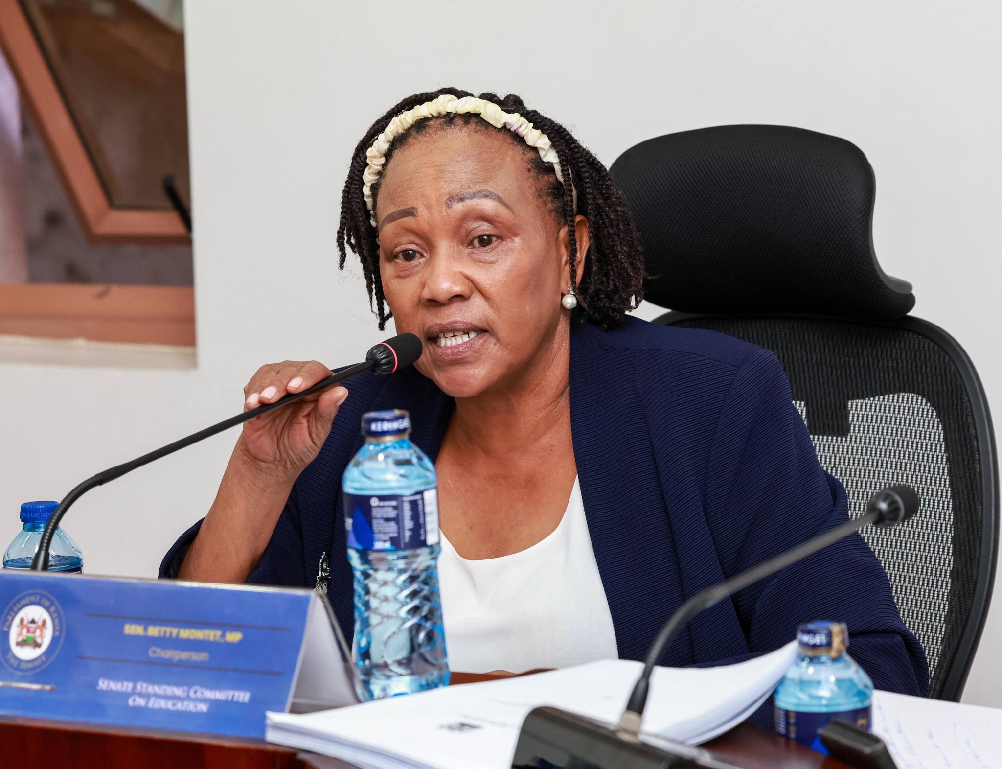 Senate raises alarm over proposed merger of ECDE, primary teacher training 2 Senator Betty Montet chairperson of the Senate Education Committee