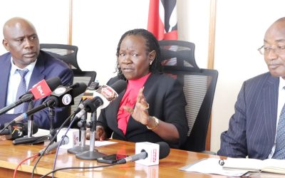 TVET Principal Secretary Dr. Esther Muoria addressing the media at Jogoo house on 5th February 2026 .Photo by Obegi Malack