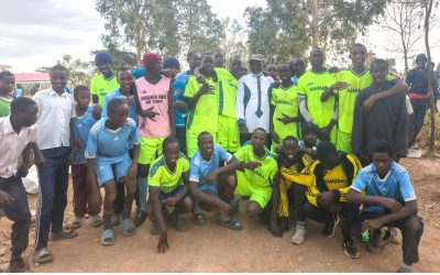 Rumuruti Boys High School team during Laikipia West Sub-County championships before advancing to county games.