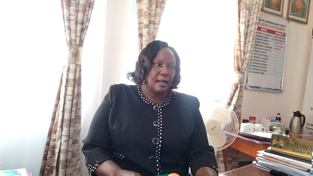 The principal Florence Kimeu Kisau Girls refined