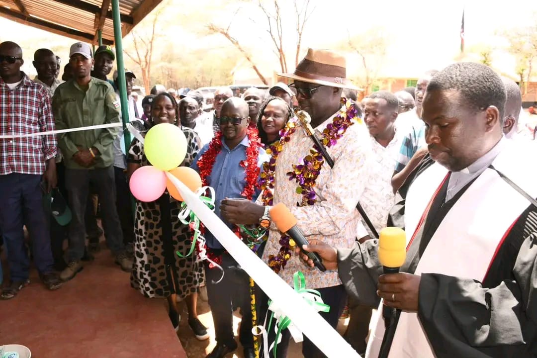 West Pokot Governor Simon Kachapin commissions a new ECDE classroom at RCEA Marich Pass ECDE Primary and Junior School pledging continued investment in early childhood education