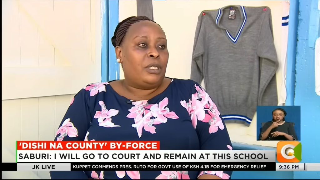 Headteacher Mary Saburi